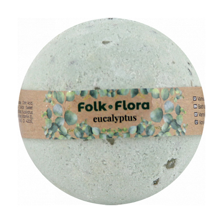 Бомбочка для ванни Folk &amp; Flora Евкаліпт, 130 г