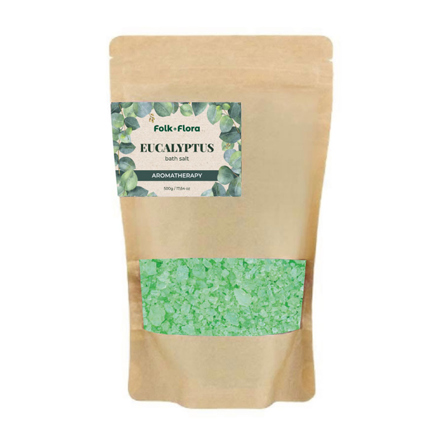 Сіль для ванни Folk &amp; Flora Eucalyptus Bath Salt, 500 г